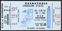 1963 Oregon State vs Washington State Basketball Game Ticket at PristineAuction.com