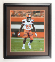 Greedy Williams Signed Browns Custom Framed Photo Display (Beckett) at PristineAuction.com