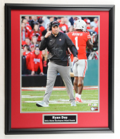 Ryan Day Signed Ohio State Buckeyes Custom Framed Photo Display (Beckett) at PristineAuction.com