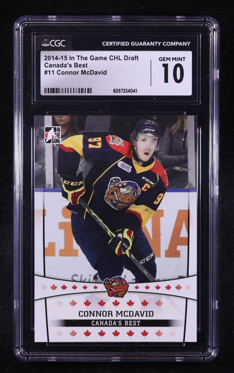 Connor McDavid 2015 ITG CHL Draft #11 RC / Canada's Best (CGC 10) at PristineAuction.com Connor McDavid 2015 ITG CHL Draft #11 RC / Canada's Best (CGC 10) at PristineAuction.com