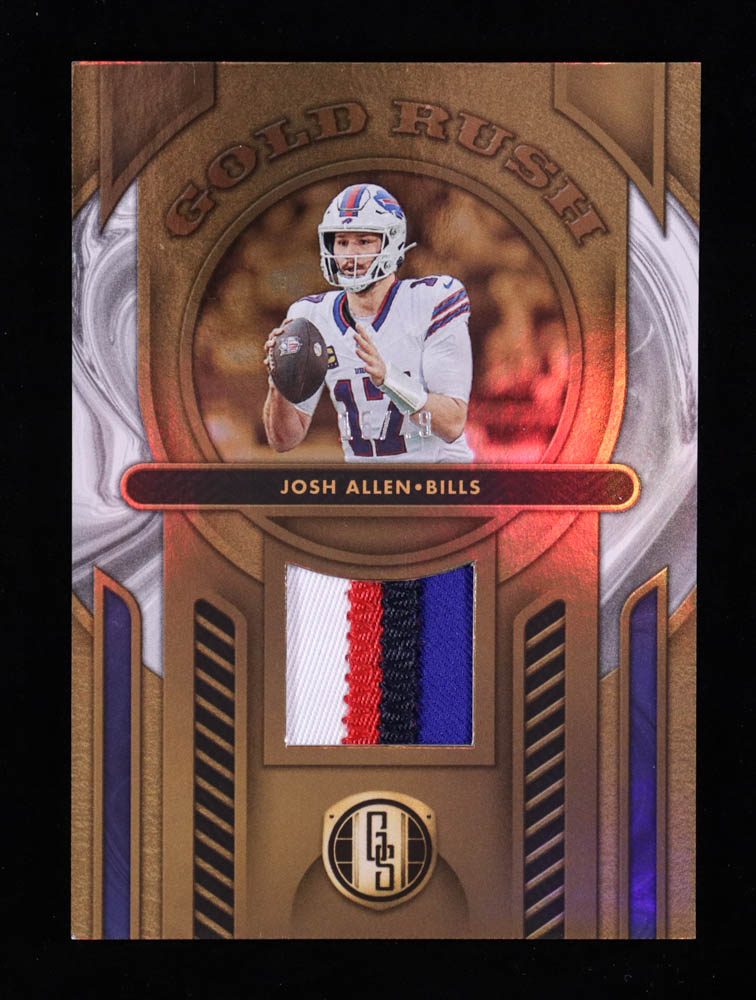 Josh Allen 2024 Panini Gold Standard Gold Rush Materials White Gold #JAL #15/49 at PristineAuction.com Josh Allen 2024 Panini Gold Standard Gold Rush Materials White Gold #JAL #15/49 at PristineAuction.com