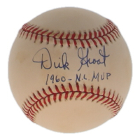 Dick Groat Signed ONL Baseball Inscribed "1960 N.L. MVP" (JSA) at PristineAuction.com