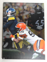 Myles Garrett Signed Browns Canvas Print (Beckett) at PristineAuction.com
