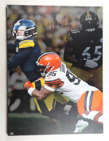 Myles Garrett Signed Browns Canvas Print (Beckett) at PristineAuction.com