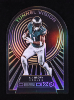 A. J. Brown 2022 Panini Obsidian Tunnel Vision Die-Cut Bronze #TVAJB #06/50 at PristineAuction.com