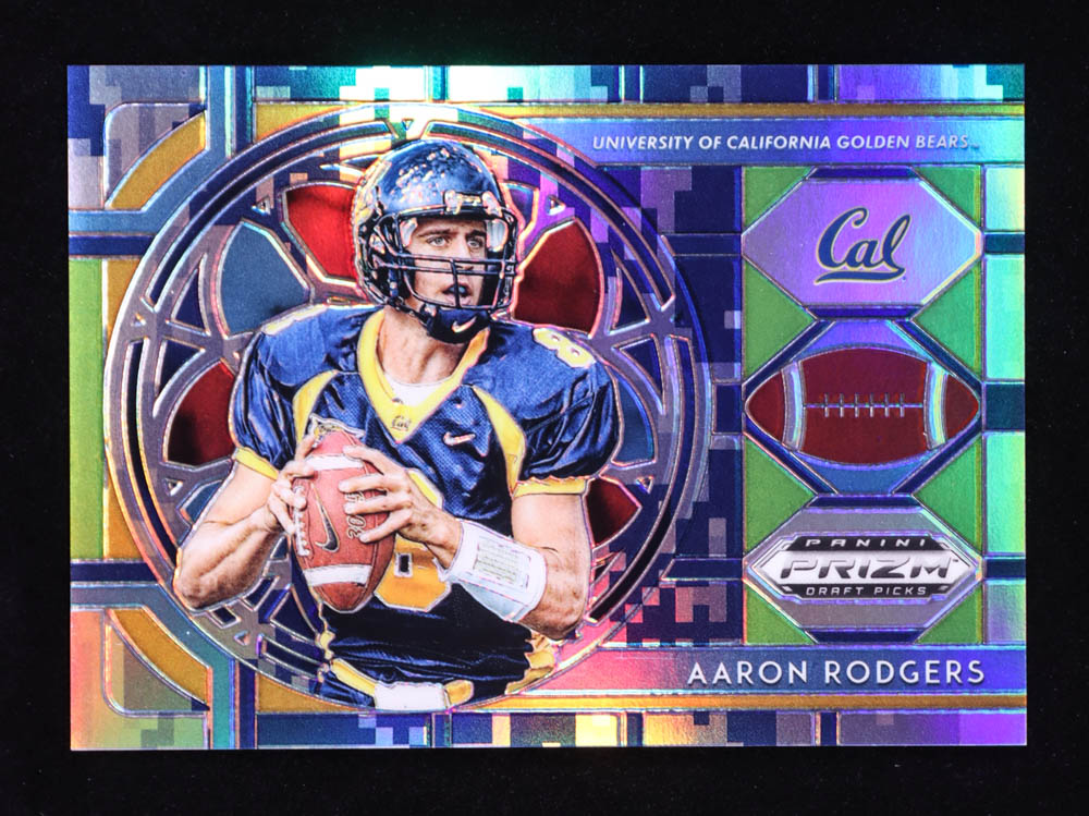 Aaron Rodgers 2019 Panini Prizm Draft Picks Camo Prizm #11 #09/25 at PristineAuction.com Aaron Rodgers 2019 Panini Prizm Draft Picks Camo Prizm #11 #09/25 at PristineAuction.com