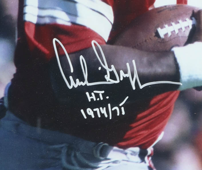 Archie Griffin Signed Ohio State Buckeyes Custom Framed Photo Display Inscribed "HT 1974 / 75" (Sports Collectibles) at PristineAuction.com Archie Griffin Signed Ohio State Buckeyes Custom Framed Photo Display Inscribed "HT 1974 / 75" (Sports Collectibles) at PristineAuction.com