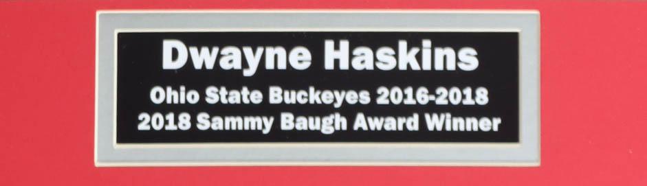 Dwayne Haskins Signed Ohio State Buckeyes Custom Framed Photo Display (Sports Collectibles) at PristineAuction.com Dwayne Haskins Signed Ohio State Buckeyes Custom Framed Photo Display (Sports Collectibles) at PristineAuction.com