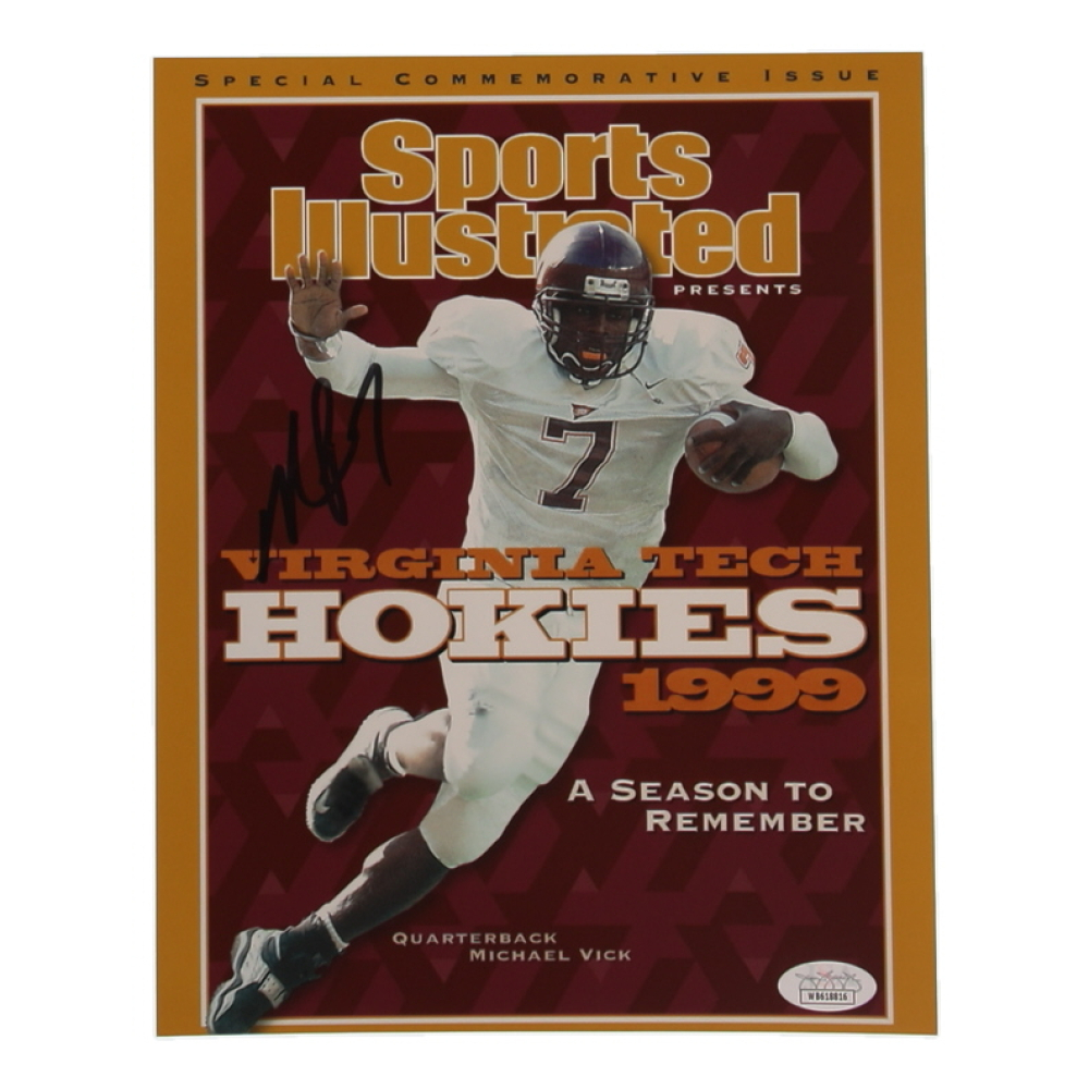 Michael Vick Signed Virginia Tech Hokies 8x10 Photo (JSA) at PristineAuction.com