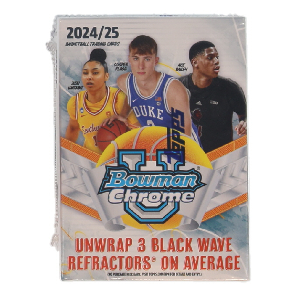 2024/25 Bowman University Chrome Basketball (7) Pack Blaster Box at PristineAuction.com