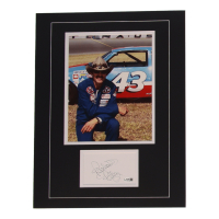 Richard Petty Signed 14x18 Custom Matted Cut Display with Photo (JSA) at PristineAuction.com
