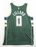 Damian Lillard Signed Bucks Nike Authentic Jersey (Beckett) at PristineAuction.com