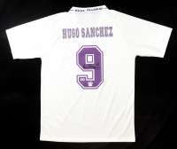Hugo Sanchez Signed Real Madrid Kelme Authentic Jersey Inscribed "Sep/24" (Beckett) at PristineAuction.com