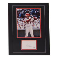Del Unser Signed 14x18 Custom Matted Cut Display with Photo Inscribed "1799 Games" (JSA) at PristineAuction.com
