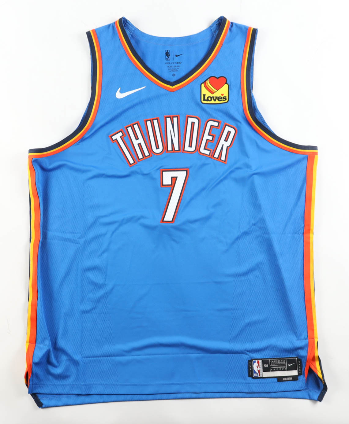 Chet Holmgren Signed Thunder Nike Authentic Jersey (Fanatics) at PristineAuction.com Chet Holmgren Signed Thunder Nike Authentic Jersey (Fanatics) at PristineAuction.com