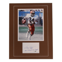 Greg Pruitt Signed 14x18 Custom Matted Cut Display with Photo (JSA) at PristineAuction.com