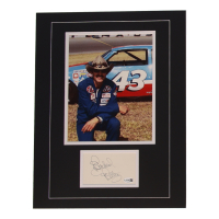 Richard Petty Signed 14x18 Custom Matted Cut Display with Photo (JSA) at PristineAuction.com