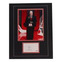 Mike Emrick Signed 14x18 Custom Matted Cut Display with Photo (JSA) at PristineAuction.com