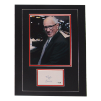 Mike Emrick Signed 14x18 Custom Matted Cut Display with Photo (JSA) at PristineAuction.com