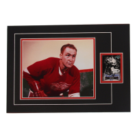 Red Kelly Signed 12x17 Custom Matted Sports Card Display with Photo (JSA) at PristineAuction.com