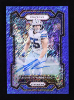 Leighton Vander Esch 2023 Panini Prizm Autograph Blue Shimmer #76 #10/25 at PristineAuction.com