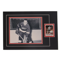 Red Kelly Signed 12x17 Custom Matted Sports Card Display with Photo (JSA) at PristineAuction.com