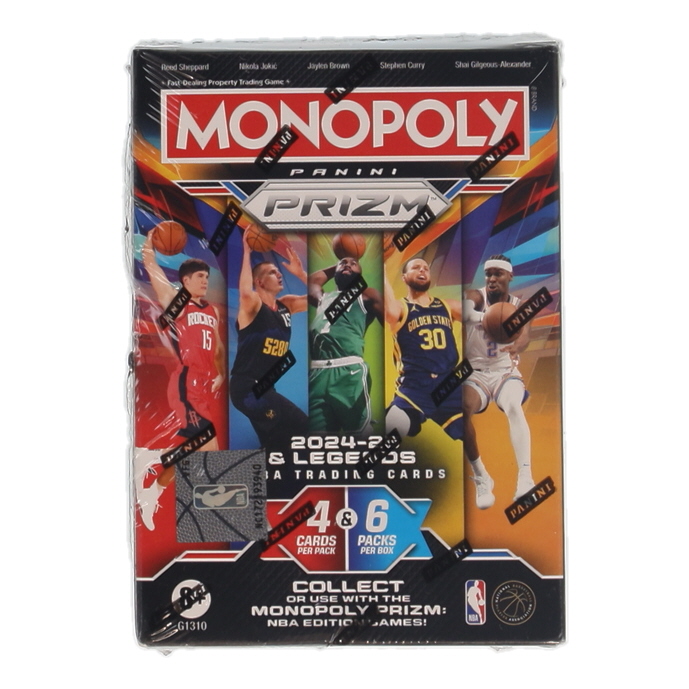 2024/25 Panini Prizm Monopoly Basketball Blaster Box With (6) Packs at PristineAuction.com 2024/25 Panini Prizm Monopoly Basketball Blaster Box With (6) Packs at PristineAuction.com