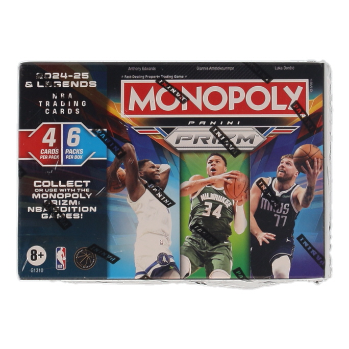 2024/25 Panini Prizm Monopoly Basketball Blaster Box With (6) Packs at PristineAuction.com 2024/25 Panini Prizm Monopoly Basketball Blaster Box With (6) Packs at PristineAuction.com