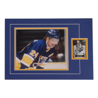 Bernie Federko Signed 12x17 Custom Matted Sports Card Display with Photo (JSA) at PristineAuction.com