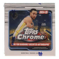 2024-25 Topps Chrome Basketball Mega Box with (7) Packs at PristineAuction.com