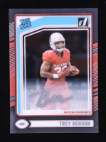 Trey Benson 2024 Clearly Donruss Clearly Rated Rookie Autographs #74 RC at PristineAuction.com