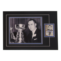 Red Kelly Signed 12x17 Custom Matted Sports Card Display with Photo (JSA) at PristineAuction.com