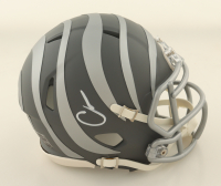 Chad 'Ochocinco' Johnson Signed Bengals Slate Alternate Speed Mini Helmet (JSA) at PristineAuction.com