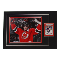 Jamie Langenbrunner Signed 12x17 Custom Matted Sports Card Display with Photo (JSA) at PristineAuction.com