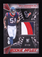 Will Anderson Jr. 2023 Panini Black Rookie Influx Memorabilia Ruby #11 #07/10 RC at PristineAuction.com