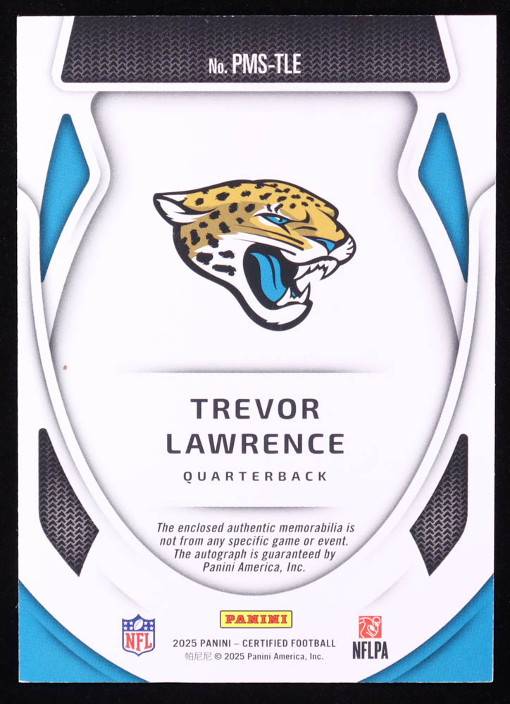 Trevor Lawrence 2025 Certified Pro Materials Signatures Lime Green #1 #10/15 at PristineAuction.com Trevor Lawrence 2025 Certified Pro Materials Signatures Lime Green #1 #10/15 at PristineAuction.com
