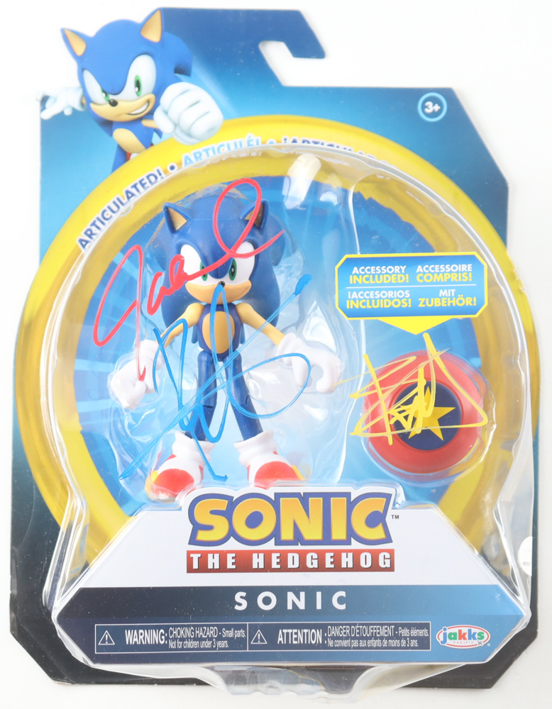 Ben Schwartz, Roger Craig Smith, & Jaleel White Signed "Sonic the Hedgehog" Sonic Action Figure (JSA) at PristineAuction.com Ben Schwartz, Roger Craig Smith, & Jaleel White Signed "Sonic the Hedgehog" Sonic Action Figure (JSA) at PristineAuction.com