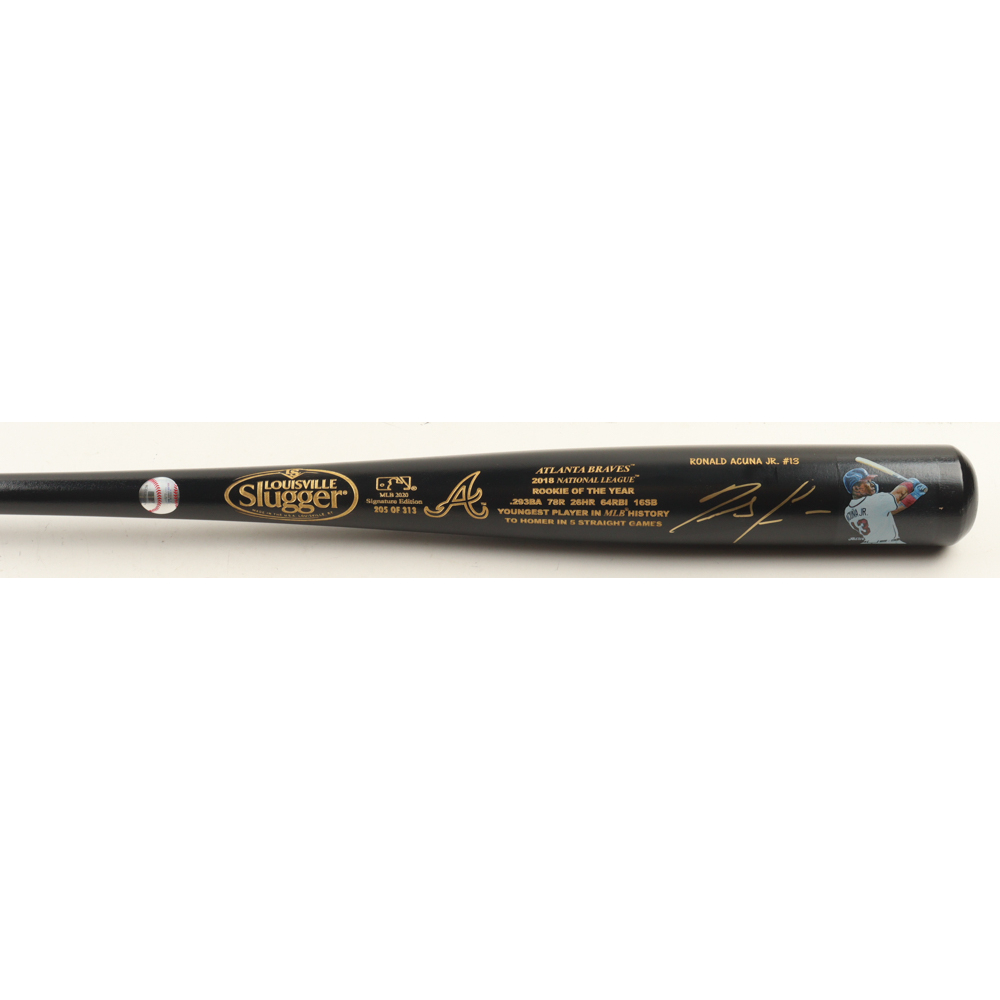 Ronald Acuna Jr. Signed LE Braves Signature Edition Louisville Slugger Baseball Bat (JSA & USA SM) at PristineAuction.com