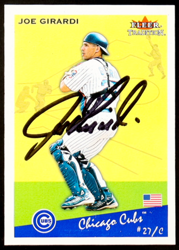 Joe Girardi Signed 2002 Fleer Tradition Update Baseball #U129 (JSA) at PristineAuction.com Joe Girardi Signed 2002 Fleer Tradition Update Baseball #U129 (JSA) at PristineAuction.com