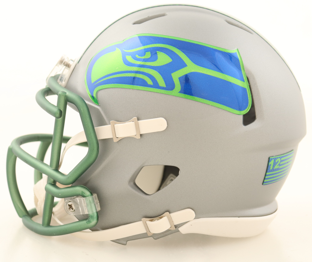 Sam Darnold Signed Seahawks Blaze Alternate Speed Mini Helmet (Beckett) at PristineAuction.com Sam Darnold Signed Seahawks Blaze Alternate Speed Mini Helmet (Beckett) at PristineAuction.com