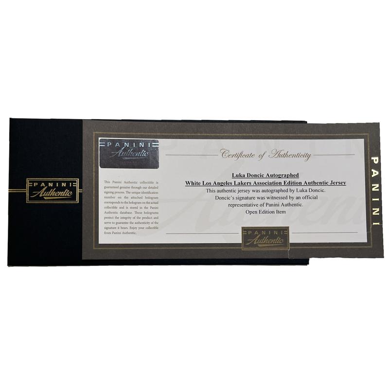 Luka Doncic Signed Lakers Nike Authentic Jersey (Panini) at PristineAuction.com Luka Doncic Signed Lakers Nike Authentic Jersey (Panini) at PristineAuction.com