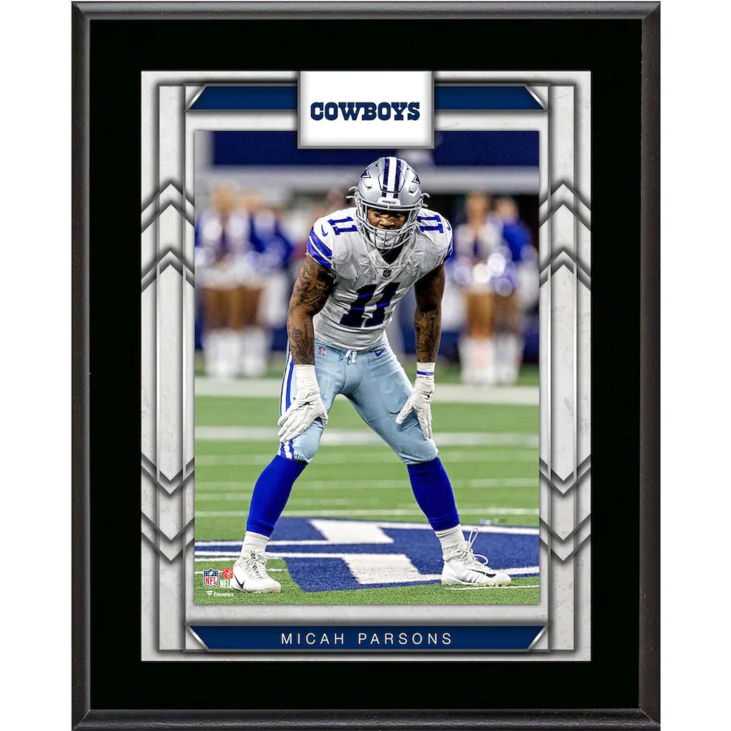 Micah Parsons Cowboys Sublimated Player Plaque at PristineAuction.com Micah Parsons Cowboys Sublimated Player Plaque at PristineAuction.com