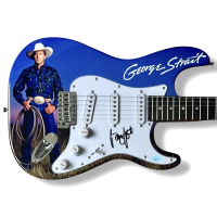 George Strait Signed Custom Stratocaster Guitar (JSA) at PristineAuction.com