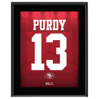 Brock Purdy 49ers Jersey Number Framed Plaque at PristineAuction.com