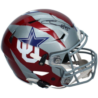 CeeDee Lamb Signed Cowboys / Oklahoma Sooners Full-Size Authentic On-Field Custom ECC Painted Speedflex Helmet (Fanatics) at PristineAuction.com