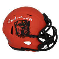 Ozzie Newsome Signed Browns Rave Alternate Speed Mini Helmet Inscribed "HOF 99" (Beckett) at PristineAuction.com