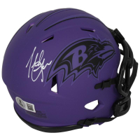 Terrell Suggs Signed Ravens Rave Alternate Speed Mini Helmet (Beckett) at PristineAuction.com