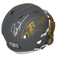 Ray Lewis Signed Ravens Slate Alternate Speed Mini Helmet (Beckett) at PristineAuction.com