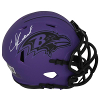 Ed Reed Signed Ravens Rave Alternate Speed Mini Helmet (Beckett) at PristineAuction.com