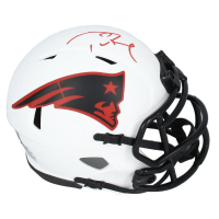 Tom Brady Signed Patriots Lunar Eclipse Alternate Speed Mini Helmet (Fanatics) at PristineAuction.com